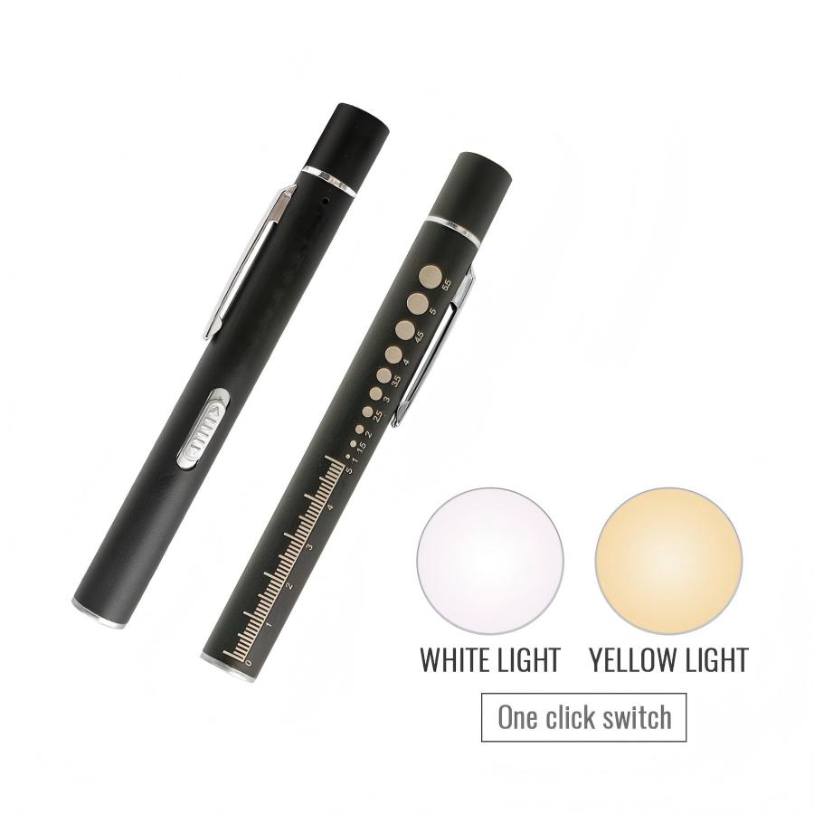 High Quality Optical Use Dual Light Source Pen Torch with Metal Case PT-3