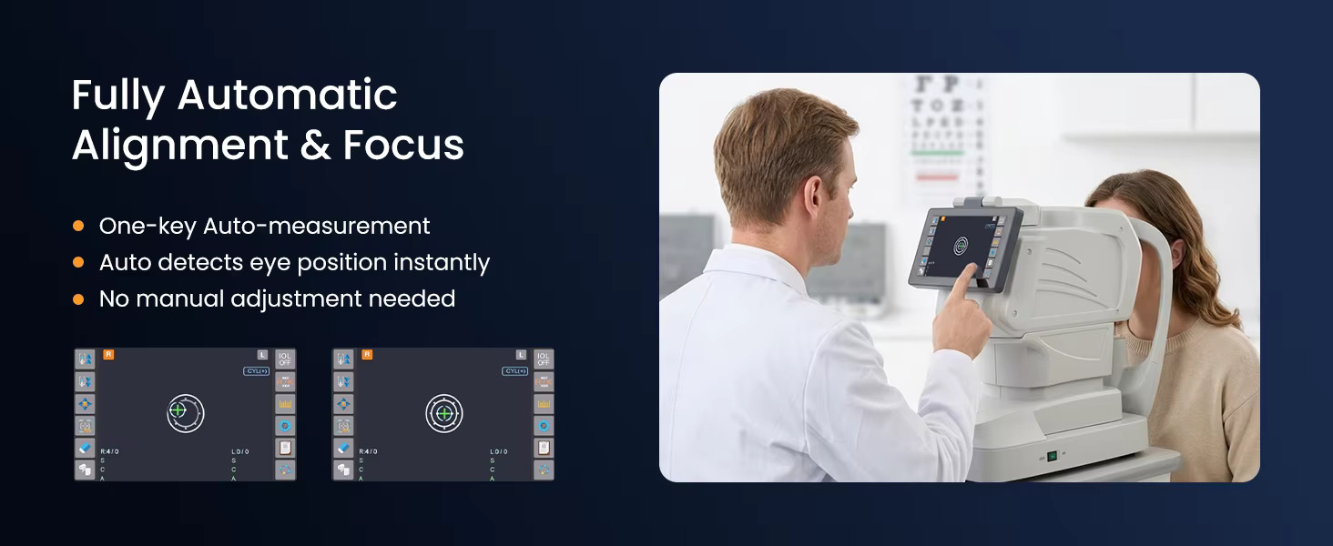 Rightway Optical Optical Equipment Full Automatic Function Auto Refractometer Keratometer ARK-DX High Accuracy Eye Test