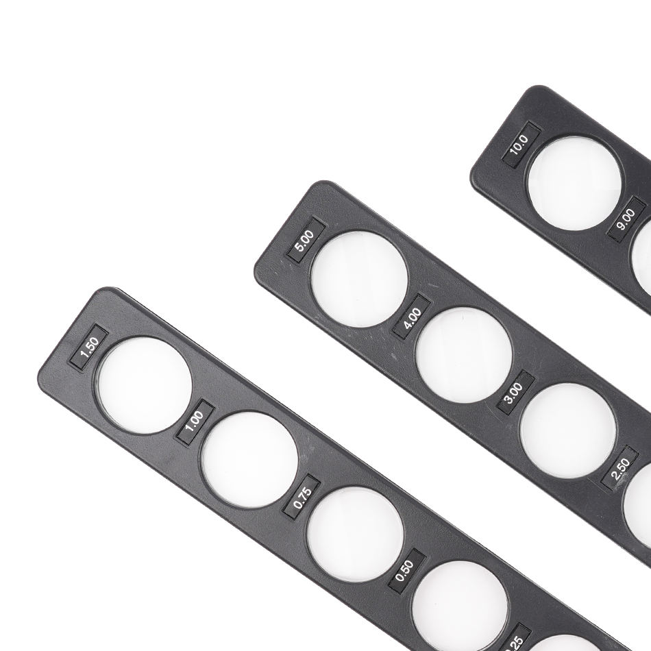 Ophthalmic Optical PAIJING-6PCS Flipper Board Retinoscopy Rack Set Equipped With Leather Suit