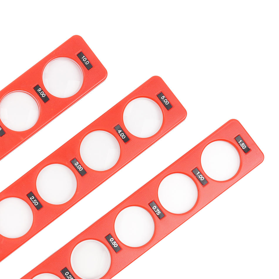 Ophthalmic Optical PAIJING-6PCS Flipper Board Retinoscopy Rack Set Equipped With Leather Suit