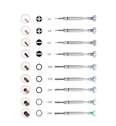 Screwdriver Set Eyeglass Screwdrivers 9 pcs