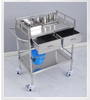 RIGHTWAY Medical Products 2 Shelves Stainless Steel Nursing Trolley with Drawer