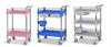 Rightway Brand  Beauty Equipment 2 Shelves Plastic &amp; Stainless Steel Instrument Trolley for Beauty Salon