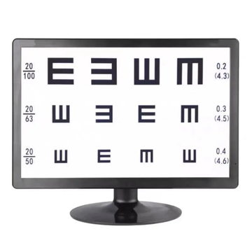 Visual Test Digital Vision Acuity Chart Work with Screen Fit Any Exam Room for Optometrist and Ophthalmologist
