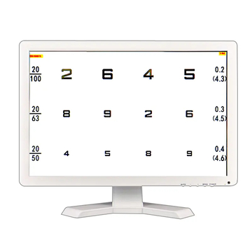 Rightway Brand Snellen LED Visual Acuity Chart 22&quot; LED Display with Remote Control, Working Distance 2.5 M- 6 M