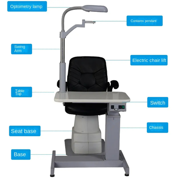 Rightway Brand New Design Ophthalmic Unit Optometry Combined Table and Chair With Best Quality
