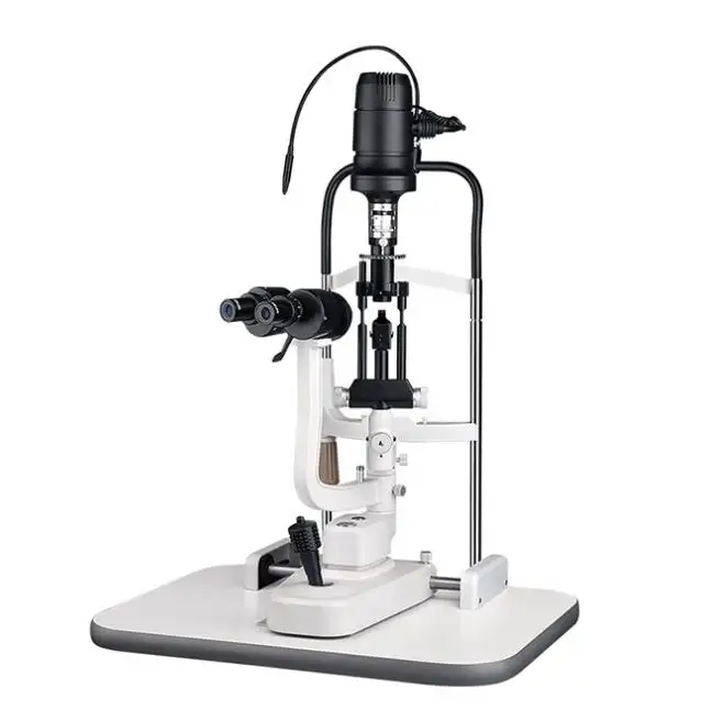 Digital Slit Lamp Microscope Professional Galilean Magnification Ophthalmic Slit Lamp Tonometer with 2 Magnification
