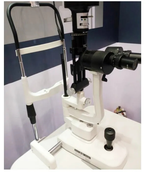 Digital Slit Lamp Microscope Professional Galilean Magnification Ophthalmic Slit Lamp Tonometer with 2 Magnification