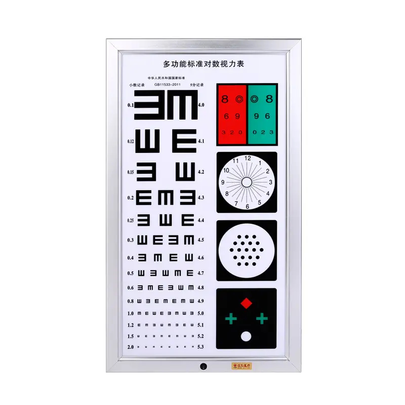 Rightway Brand China Hot Sale Good Quality Optical Product LED Eye Chart Light Box for Visual Test