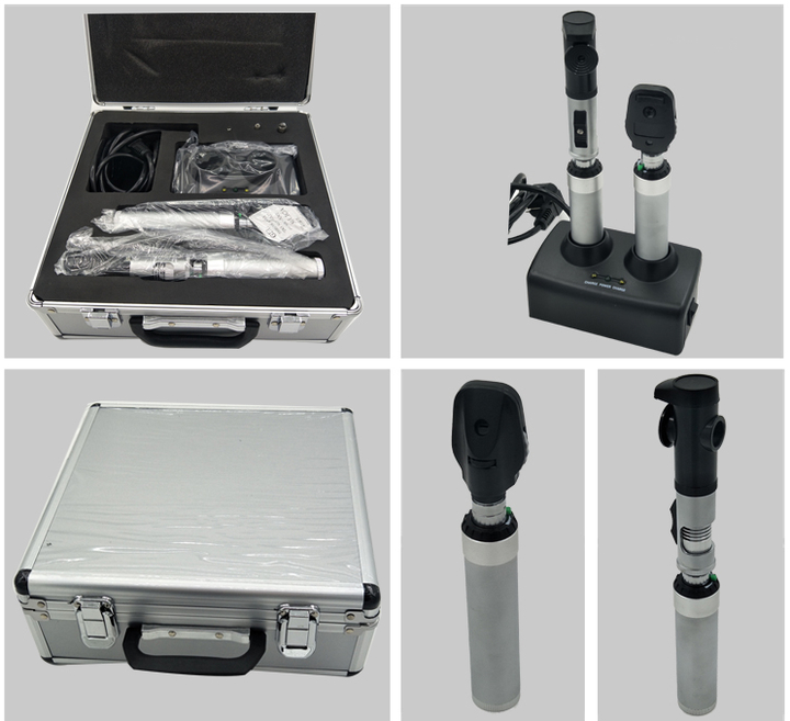 Ophthalmic Rechargeable Retinoscope and Rechargeable Ophthalmoscope Set YZ-11D and YZ-24B