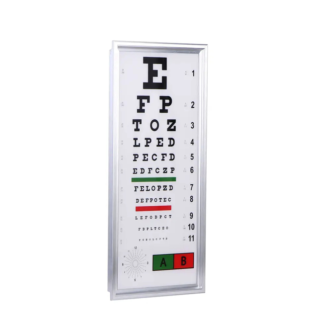 Rightway Brand LED Vision Ophthalmic Visual Acuity Chart For 5m Distance