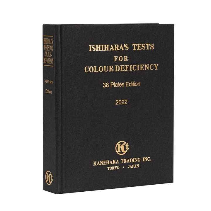 Rightway Brand  Ishihara Book 38 Plates Optometry Color Blindness Color Deficiency Test Book