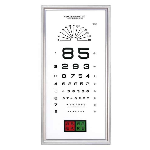 Rightway Brand LY-23C Visual Acuity Led Vision Testing Chart with 2.5m Eye Test Distance