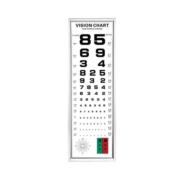 Rightway Brand Optometry Equipment Multifunction Eye Chart Visual Acuity Chart with LED Light LY-21C