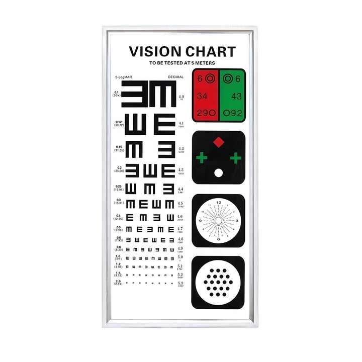 Optometry Equipment 5M Multifunction Eye Chart Visual Acuity Chart with LED Light LY-22C
