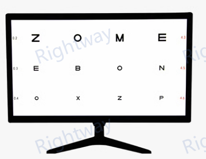 LCD screen Auto Visual Acuity Chart Examination Eye Vision Test Chart LCD-500