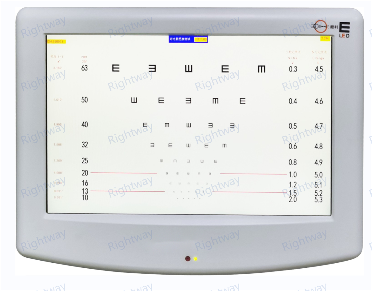 optical equipment LCD chart monitor high quality LCD-800 LCD Vision ...
