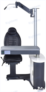 Customizable Ophthalmic Refraction Chair Unit with Swiveling Equipment Holder Plastic Design for Optical Testing and Eye Test S-900B