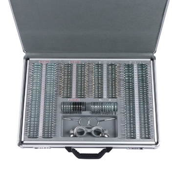 266 pcs Optical Trial Lens Set Kit Metal Rim Aluminum Case