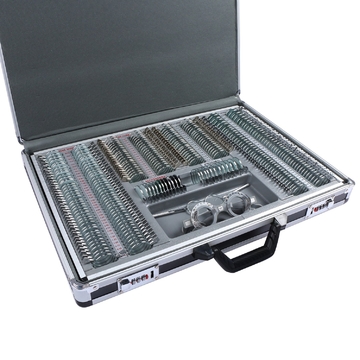 266 pcs Optical Trial Lens Set Kit Metal Rim Aluminum Case