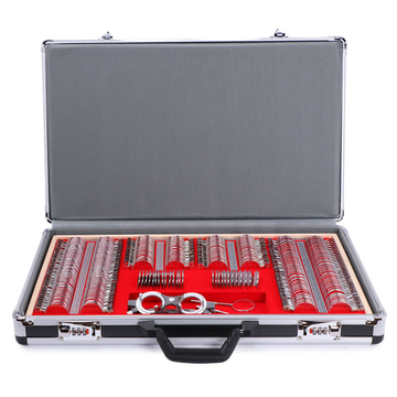 266 Trial Lens Set Optical Kit Aluminum Case Metal Rim Grade A