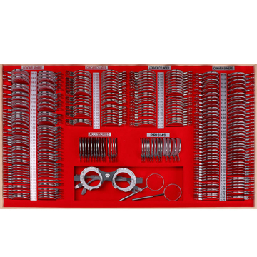 266 Trial Lens Set Optical Kit PU Case Metal Rim Grade A