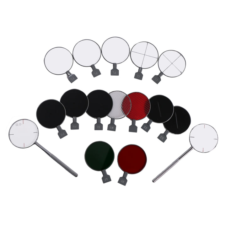 266 pcs Trial Lens Set with Colored Metal Rim Grade A