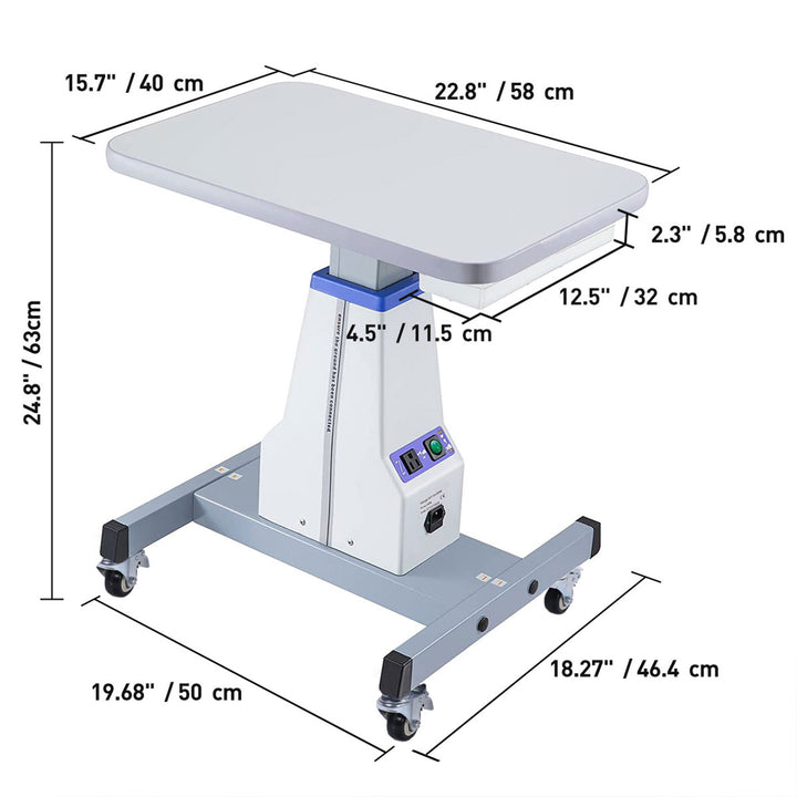 Ophthalmic Lifting Motorized electric Table Lift For Computer And Medical Instruments Ophthalmic Motorized Lift Table (22.8" x 15.7")