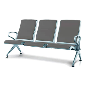 Steel Beam Hospital Waiting Room Chairs Soft Cushion Hospital Waiting Chair Ergonomic Reception Chair Waiting For Hospital Lobby