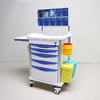 Premium Medical Mobile Cart Double-Sided Nursing Medication Cart Efficient Storage Mobile Medical Carts