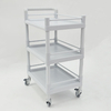Professional Medical Storage Cart 3 Tier Medical Equipment Cart Versatile Trolley For Hospital Use With Guard Rails