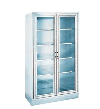 506 High quality medical equipment instrument stainless steel dental cabinet Medication Storage Cabinet with glass door