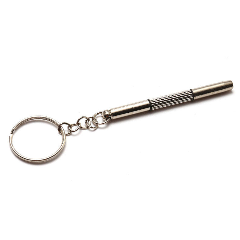 Glasses multifunctional three-in-one portable glasses screwdriver keychain accessories watch repair tool kit