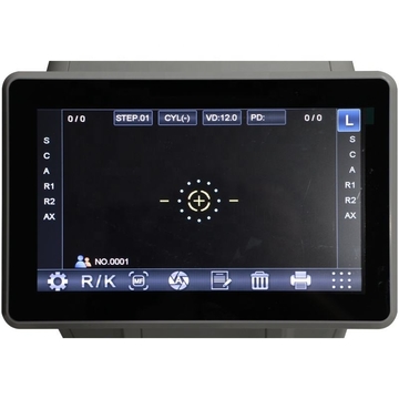 Good Selling Optometry Equipment Automatic Paper Cutting 9 Inch Auto Refractometer with Keratometer 1 Piece Paper Box