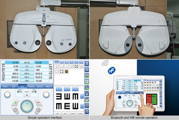 Multiple independent visual function test auto digital phoropter with color and touch screen Portable auto phoropter price