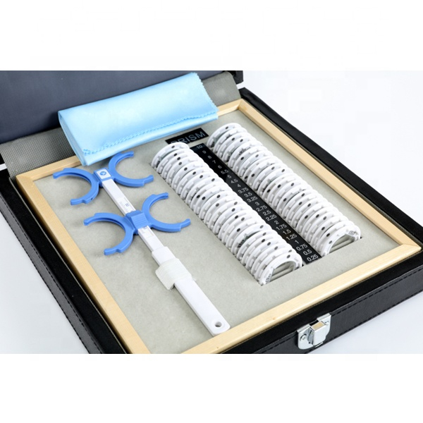 China Supplier Best Sale Ophthalmic Optometry Equipment Optical Trial Prism Lens Set
