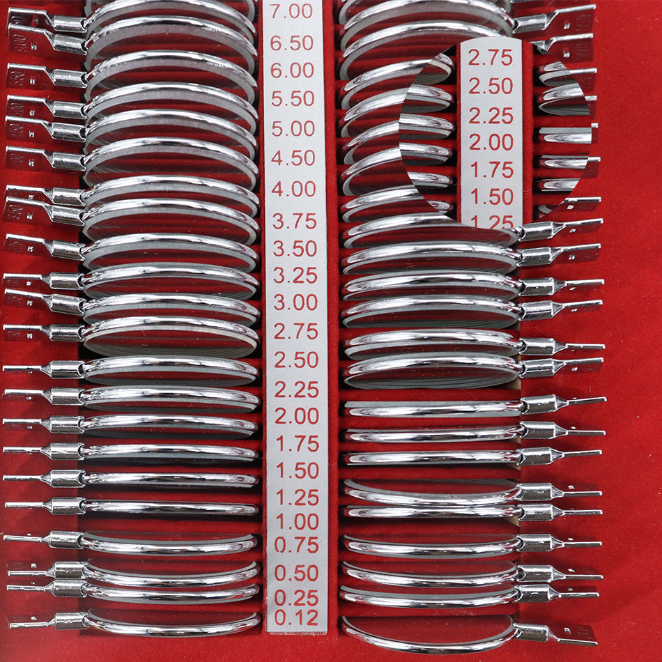 Factory Price High Quality Optical Equipment Optometry Plastic Ring Trial Lens Set 232 Aluminum Case Box