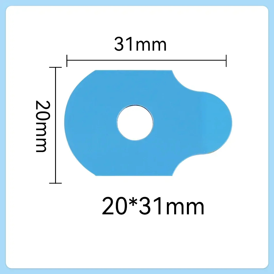 1000pcs Glasses Processing Lens edger Blocking Pad Anti-Slip Tape Double-Sided Adhesive Mat Edging Optical Adhesive Sticker