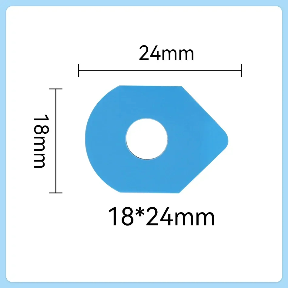 1000pcs Glasses Processing Lens edger Blocking Pad Anti-Slip Tape Double-Sided Adhesive Mat Edging Optical Adhesive Sticker