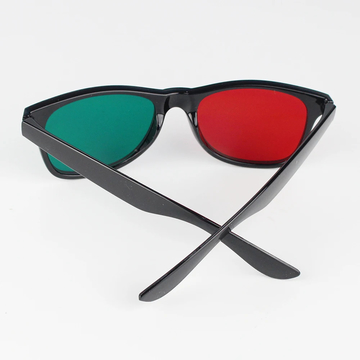 1Pcs Black Frame Red Blue Green 3D Glasses For Visual Function Test Red Green Glasses Red Blue Eyeglasses For Amblyopia Training