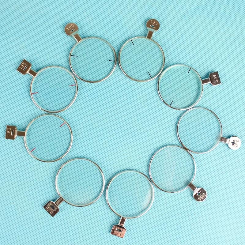 High Quality A Grade 266 Trial Lens Set Trial Lens Case 36.5 Full Size Lens Shiny Metal Rim Clear Axis Marking