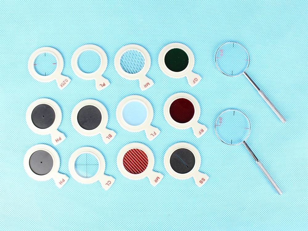 A-Grade 232 Trial lens case Optical trial lens set Plastic rim Leather case High quality