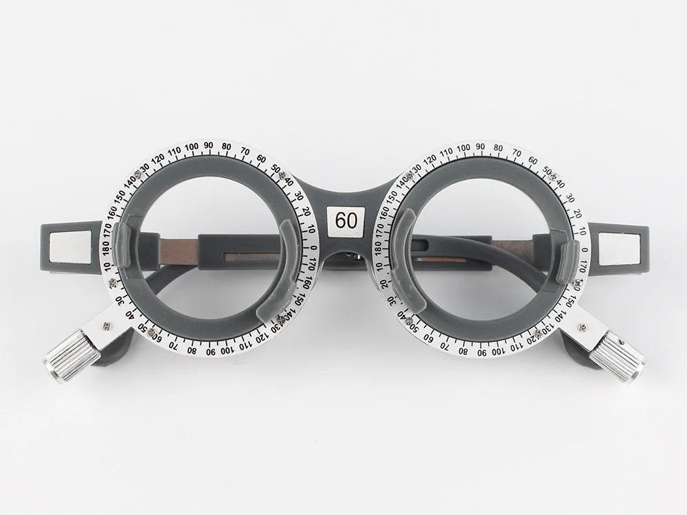 1pc New Design TF-X Plastic Optical Trial Frame Set Ophthalmic Trial Lens Frame 52-70mm Optional Fixed PD Grey Color