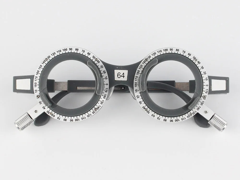 1pc New Design TF-X Plastic Optical Trial Frame Set Ophthalmic Trial Lens Frame 52-70mm Optional Fixed PD Grey Color