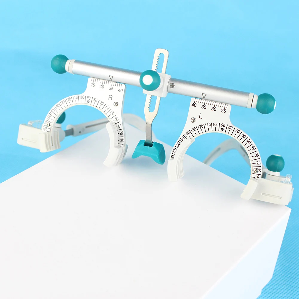 Free Shipping Top Quality Optical Trial Lens Frame Blue knobs Half Rim Type