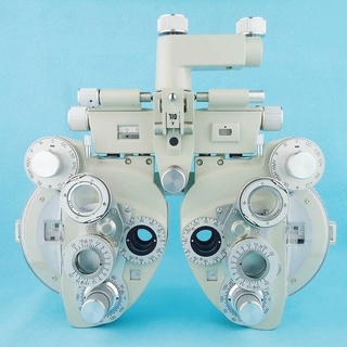 Manual phoropter Optical view tester Vision tester Creamy white color