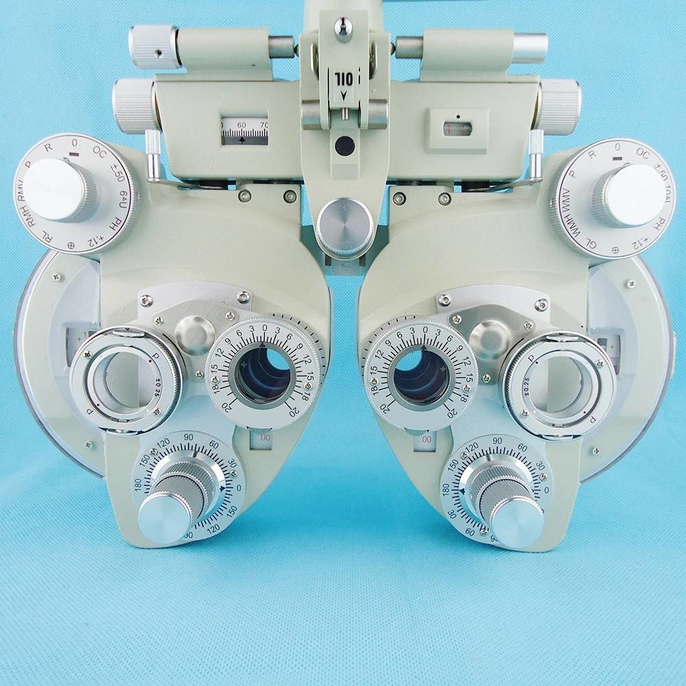 Manual phoropter Optical view tester Vision tester Creamy white color