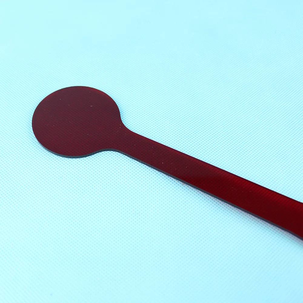 1pc Red filter lens Red occluder 24cm Long handle Eye occluder Eye test tool