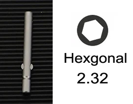 1pc Screwdriver Blade Head Hand Tool Accessory Ear Or Cutter Hexalobular Hexgonal Slot Straight Type