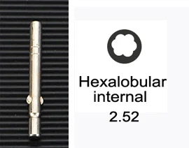 1pc Screwdriver Blade Head Hand Tool Accessory Ear Or Cutter Hexalobular Hexgonal Slot Straight Type